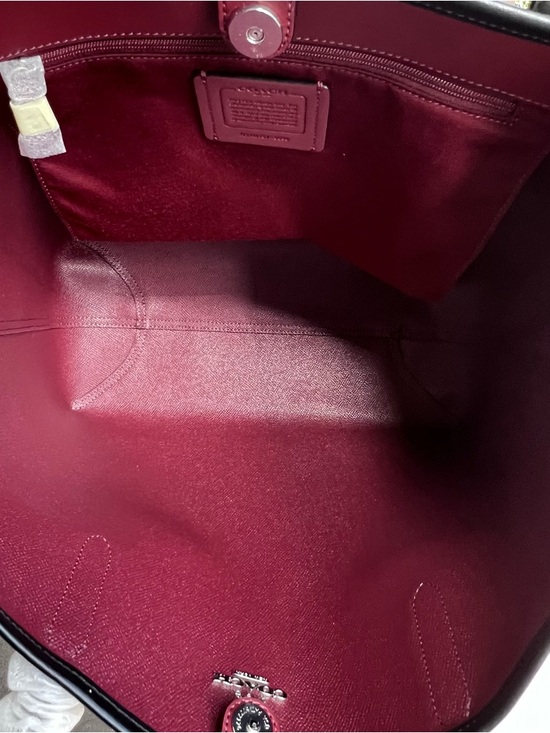 COACH City Tote Silver/Graphite/Black AUTHENTIC NWT - Picture 7 of 9